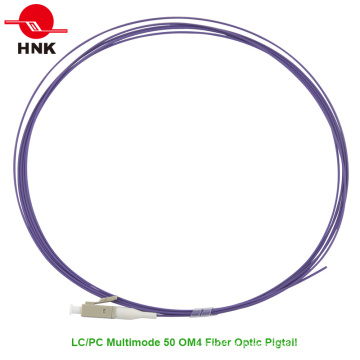 Multimodo 50 Om4 LC PC PVC / Jaqueta LSZH Fibra Óptica Pigtail